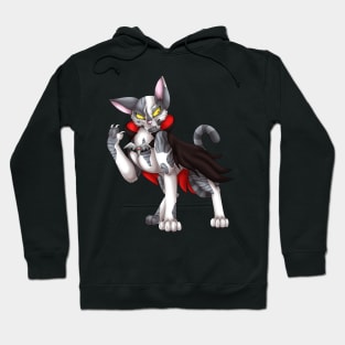 VampiCat: Grey Bicolor Tabby Hoodie